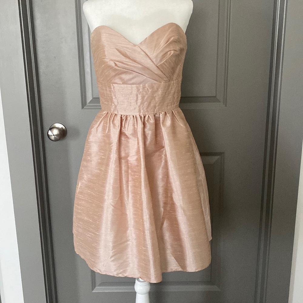 Alfred Sung Strapless Jacquard Dress
